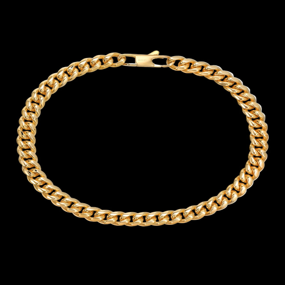 18K Gold-Plated Cuban Chain Bracelet