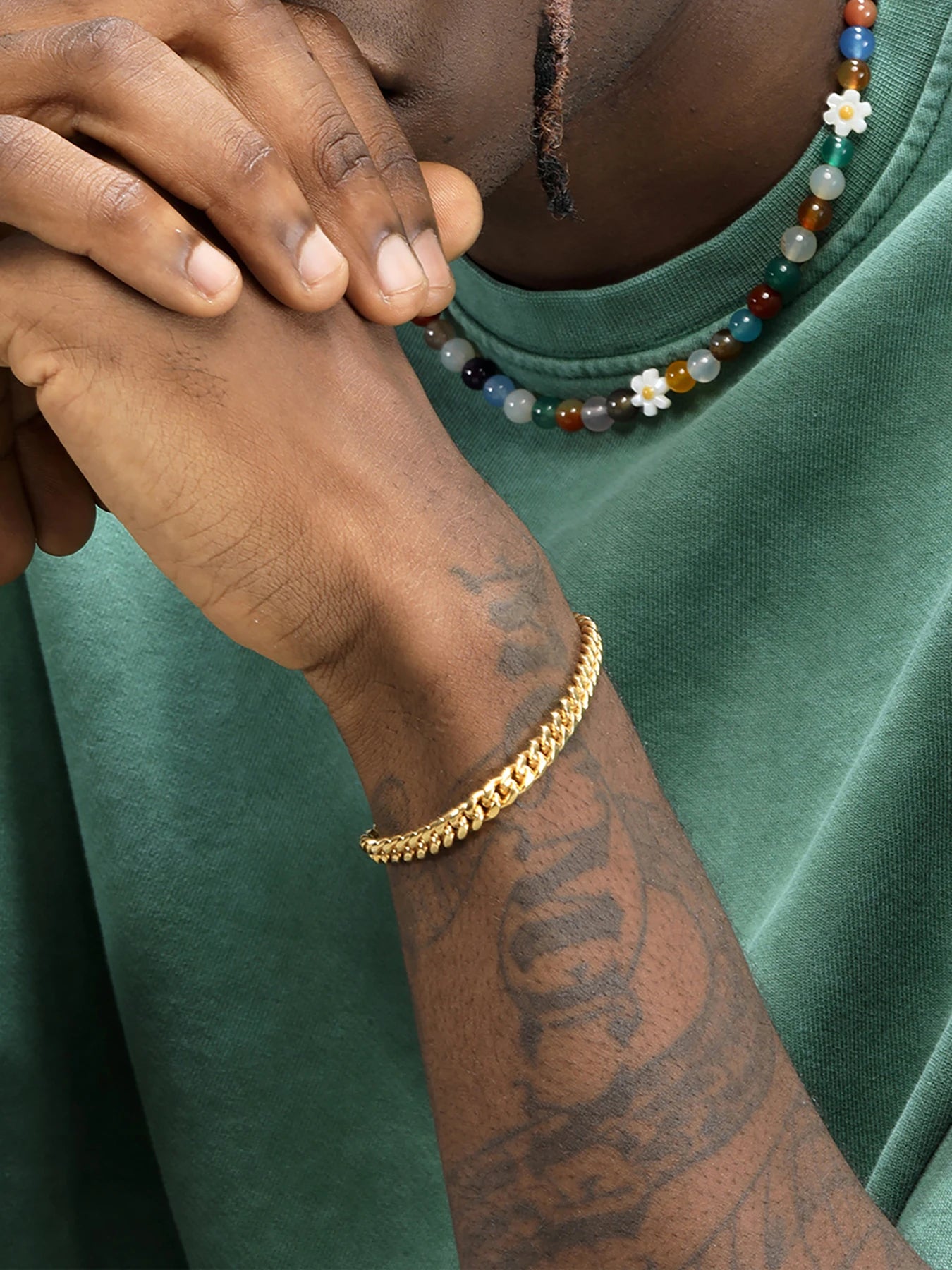 18K Gold-Plated Cuban Chain Bracelet