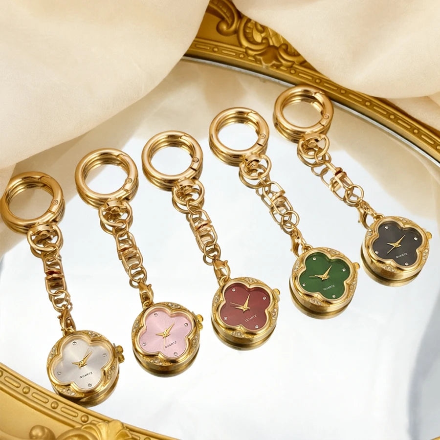 CLOVER Four-Leaf Luxury Keychain Watch