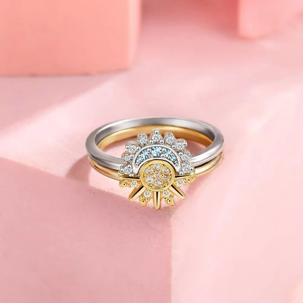 Celestial Étoile Couple Ring Set