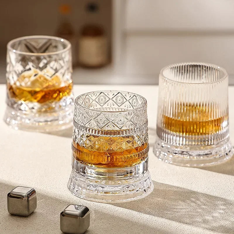 Aurora Spin Whiskey Glasses