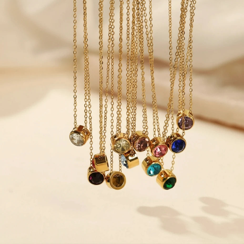 SUNIBI Birthstone Necklace