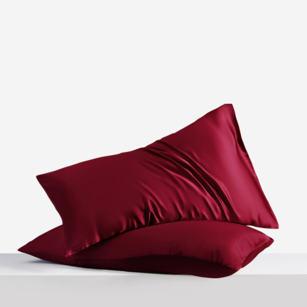 Wine red - Mulberry Silk Bed Ensemble Set