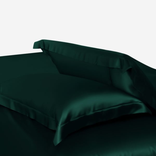 DARK GREEN - Mulberry Silk Bed Ensemble Set