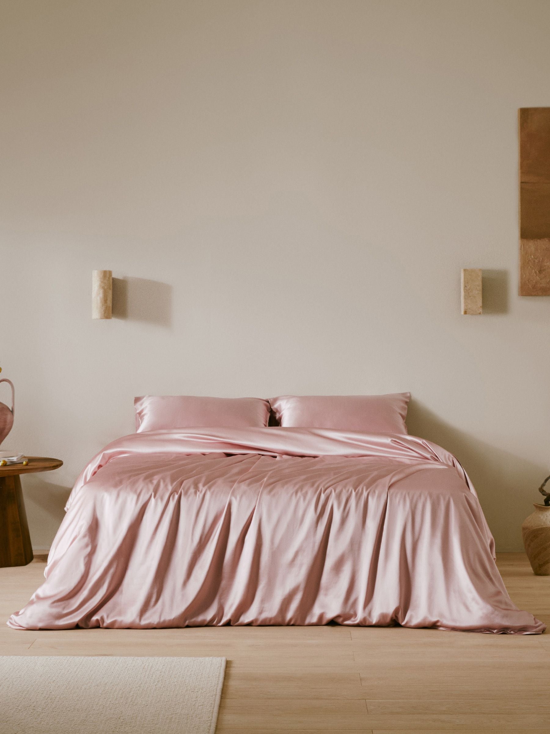 PINK - Mulberry Silk Bed Ensemble Set