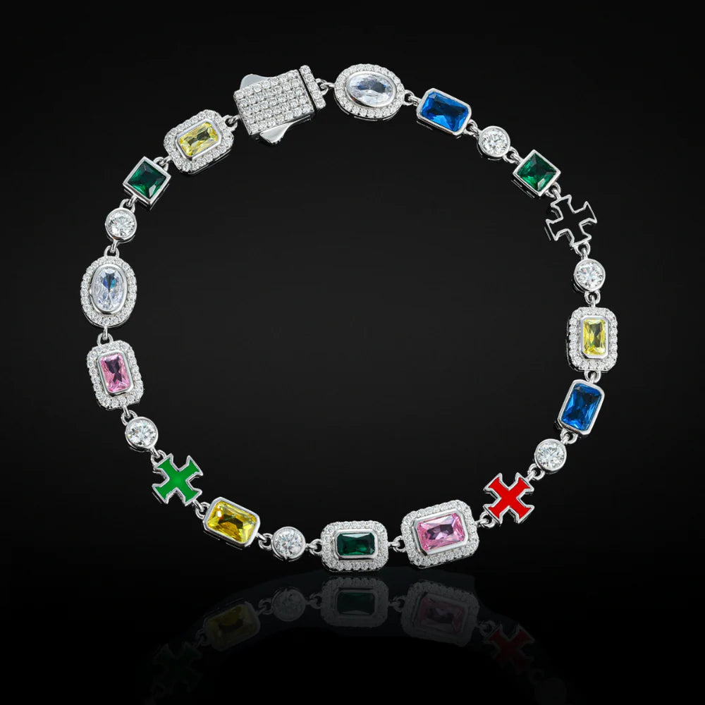 Cioz Blue Baguette Tennis Bracelet