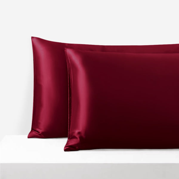Wine red - Mulberry Silk Bed Ensemble Set
