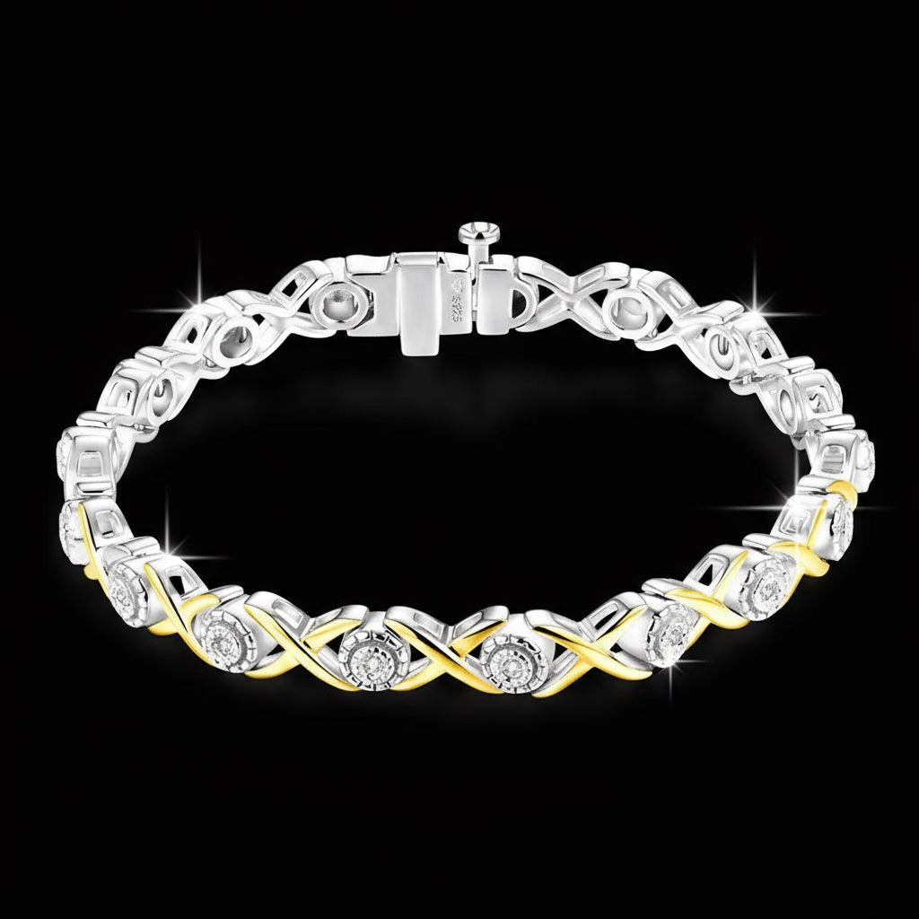 Lumineux Éclat Diamond Tennis Bracelet