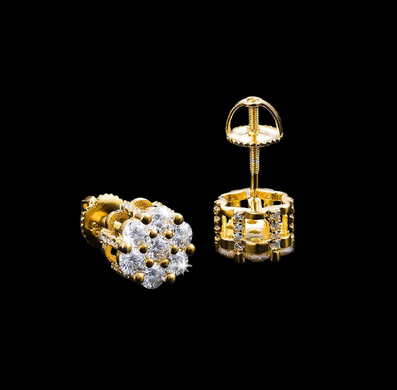 AURION Moissanite Iced Studs