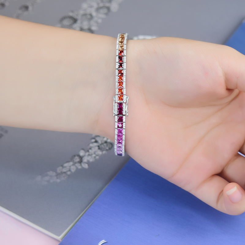 Celestia 18K Grace Sapphire Tennis Bracelet