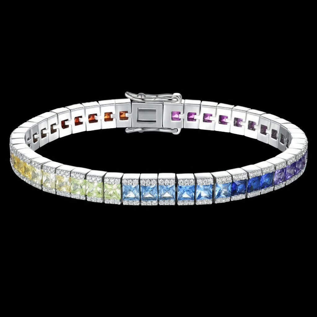 Celestia 18K Grace Sapphire Tennis Bracelet