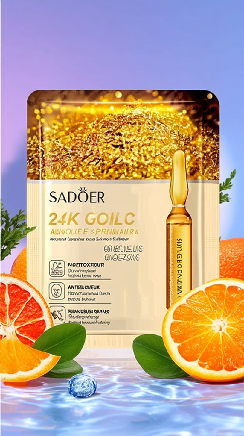 24K Gold Radiance Face Mask Set