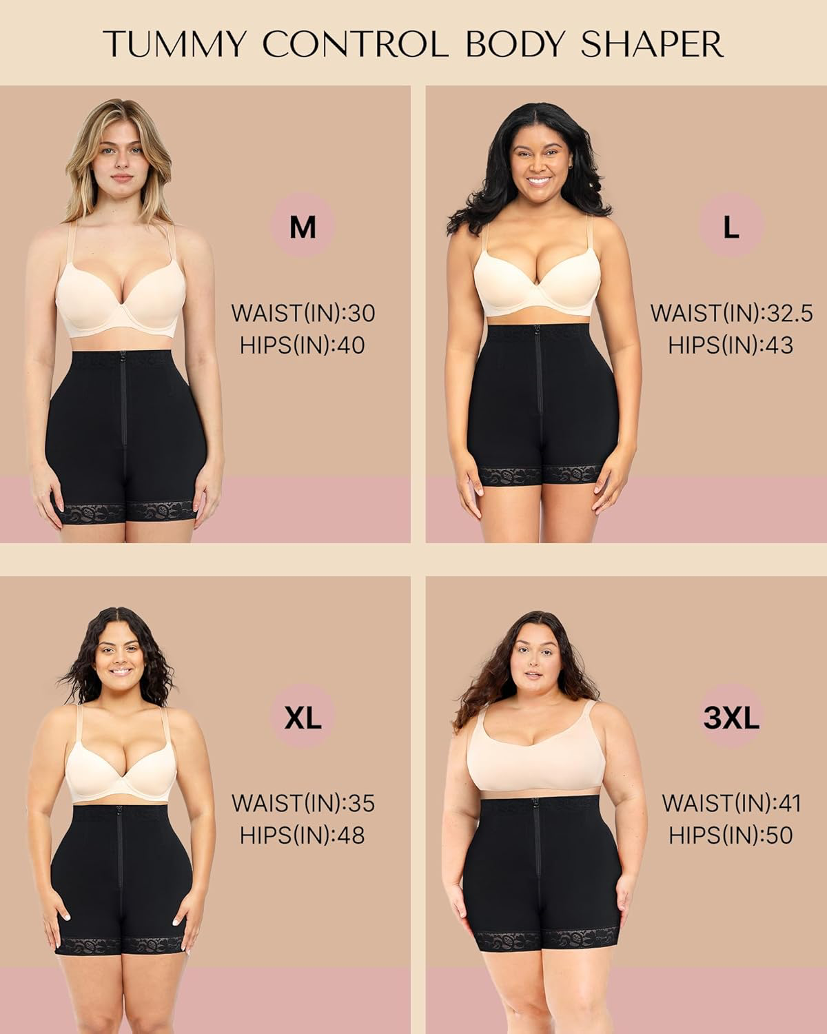 Lace Butt Lift Shaper Shorts