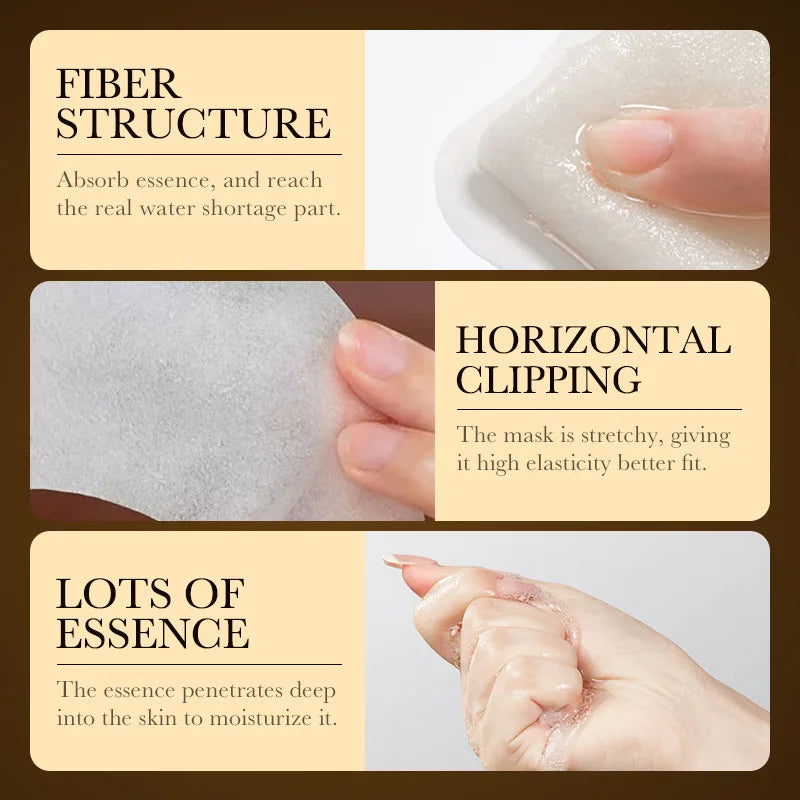 24K GOLD HYALURONIC FACE MASKS