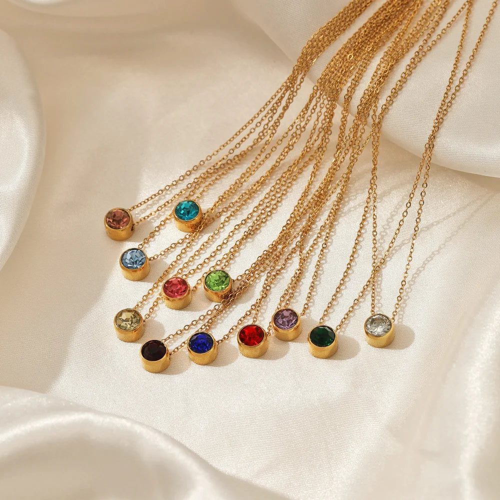 SUNIBI Birthstone Necklace