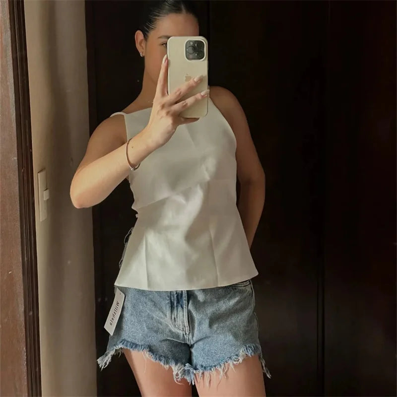 Noire Alba - Backless Strap Cami Top