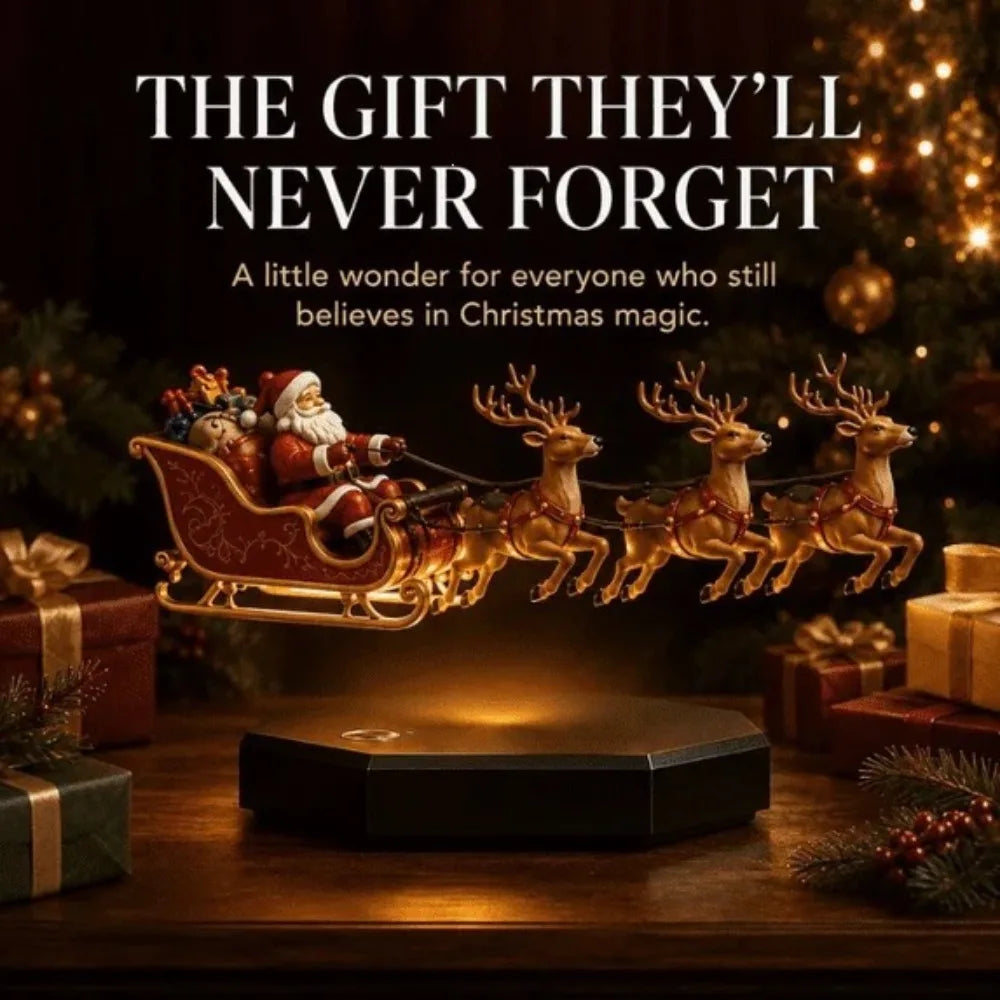 Floating Rotating Christmas Maglev Santa Sleigh