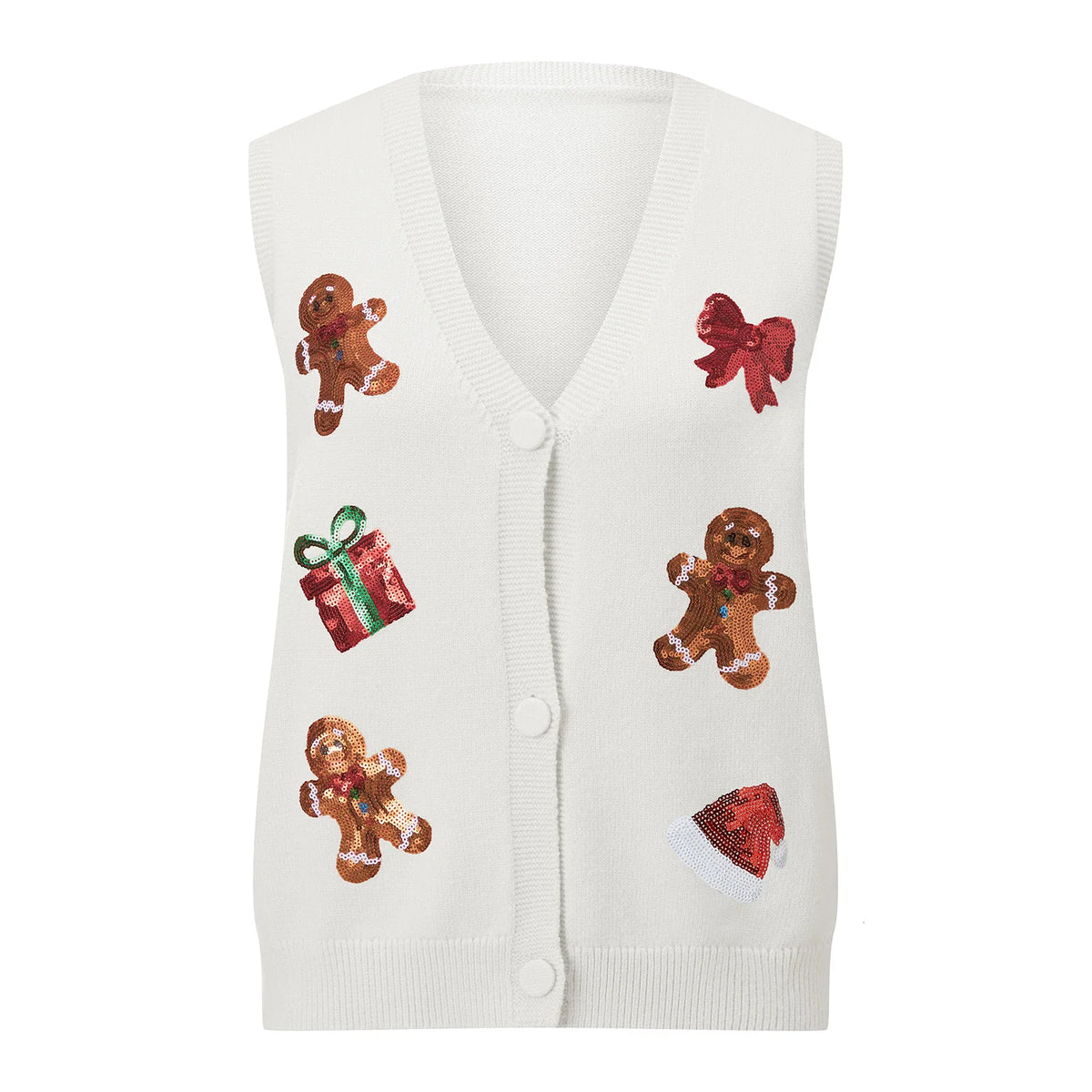 Women Sequin Nutcracker VEST