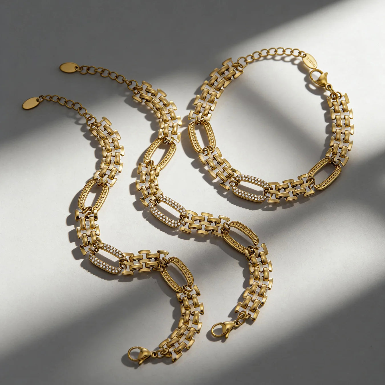 18k Gold Plated Wide Band Bracelet