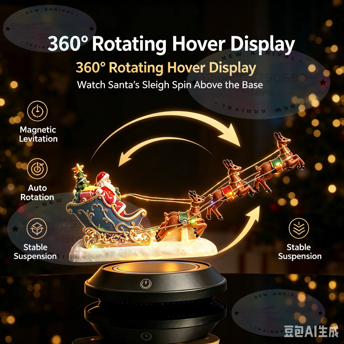 Levitation Magnetic Floating Santa