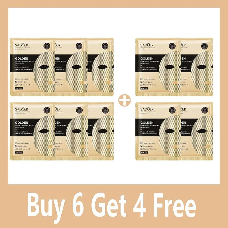 24K GOLD MOISTURIZING FACIAL MASK – 20PCS