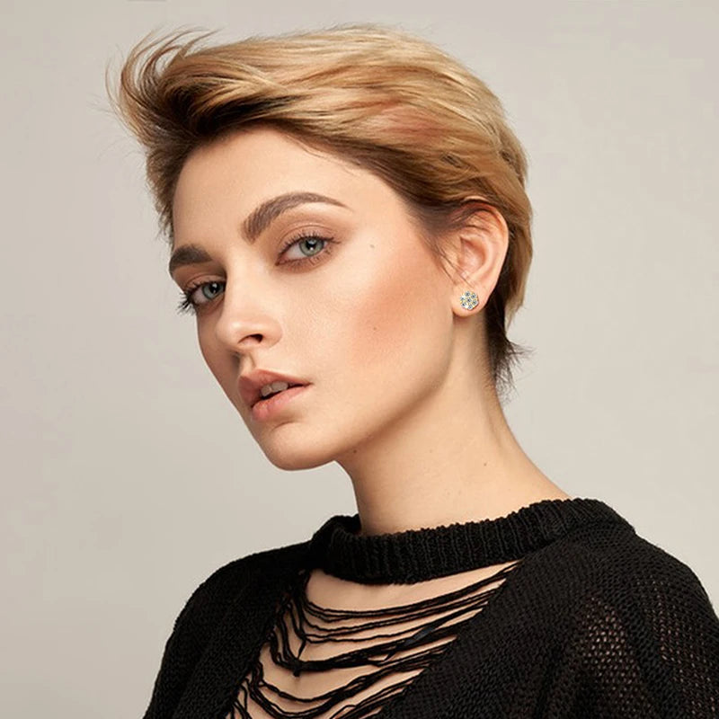 AURION Moissanite Iced Studs