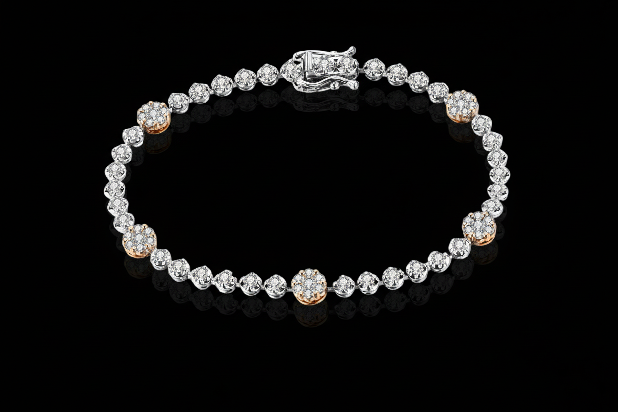 2 Carat D VVS1 Moissanite Tennis Bracelet - 925 Sterling Silver
