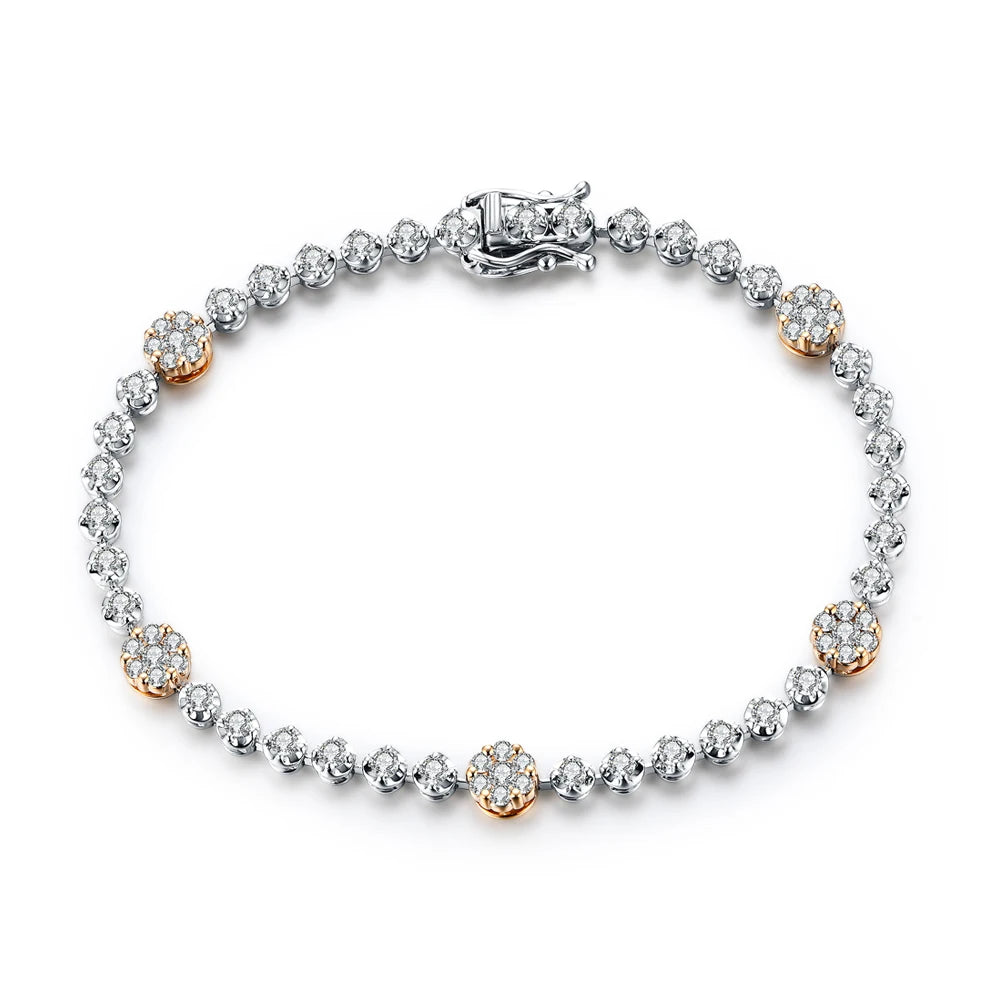 2 Carat D VVS1 Moissanite Tennis Bracelet - 925 Sterling Silver