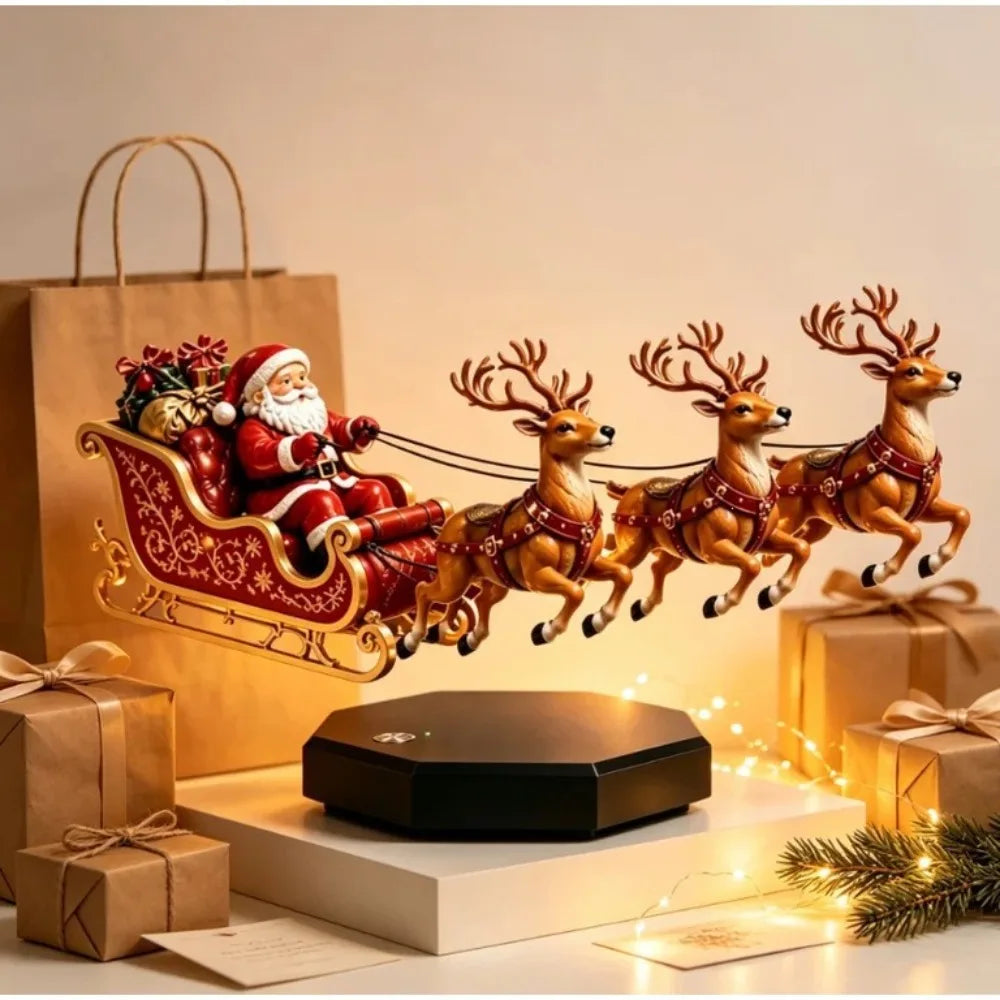Floating Rotating Christmas Maglev Santa Sleigh