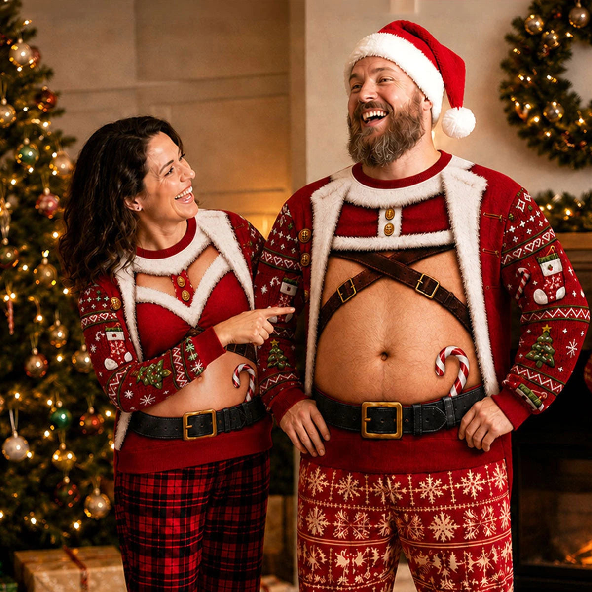 Santa Claus Belly Party Outfit Sweatshirt