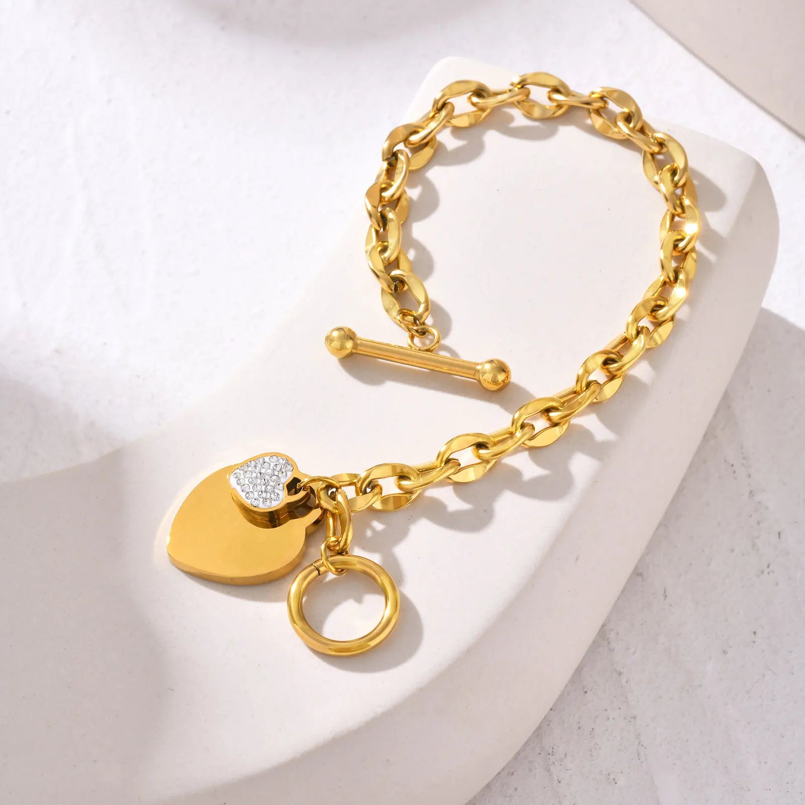 Double Love Heart Charm Bracelets