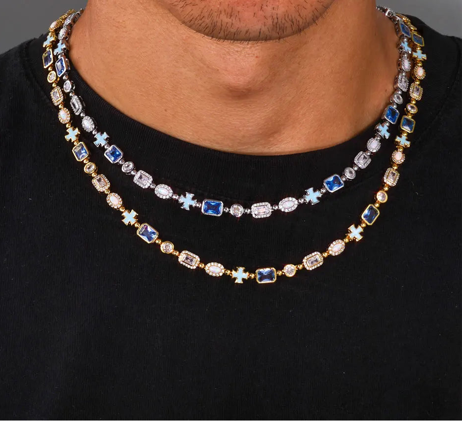 Collana Velluto Blu 18K