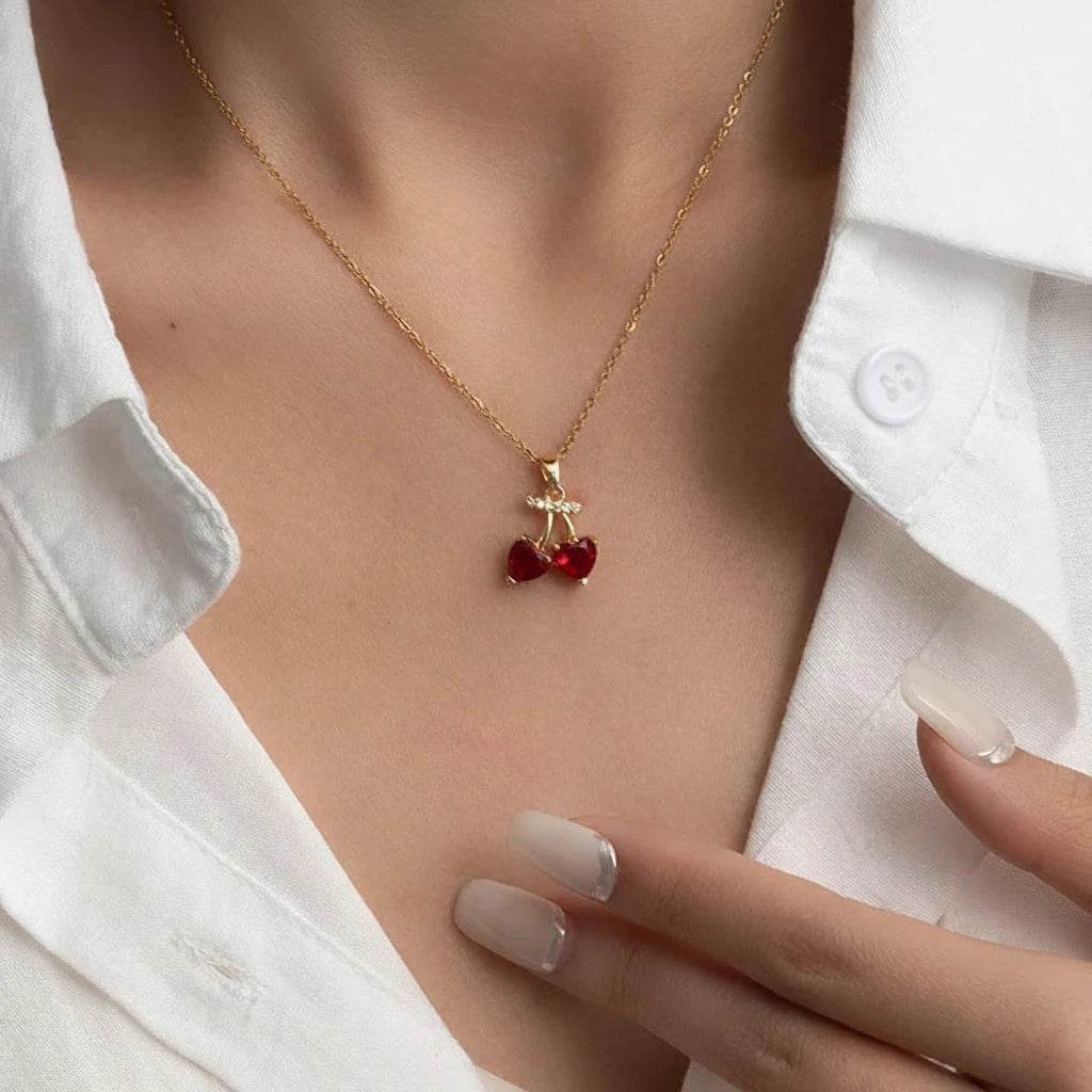 Cherry Pendant Necklace
