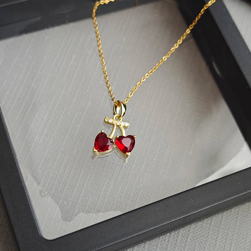 Cherry Pendant Necklace