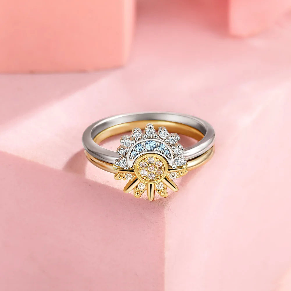 Celestial Étoile Couple Ring Set
