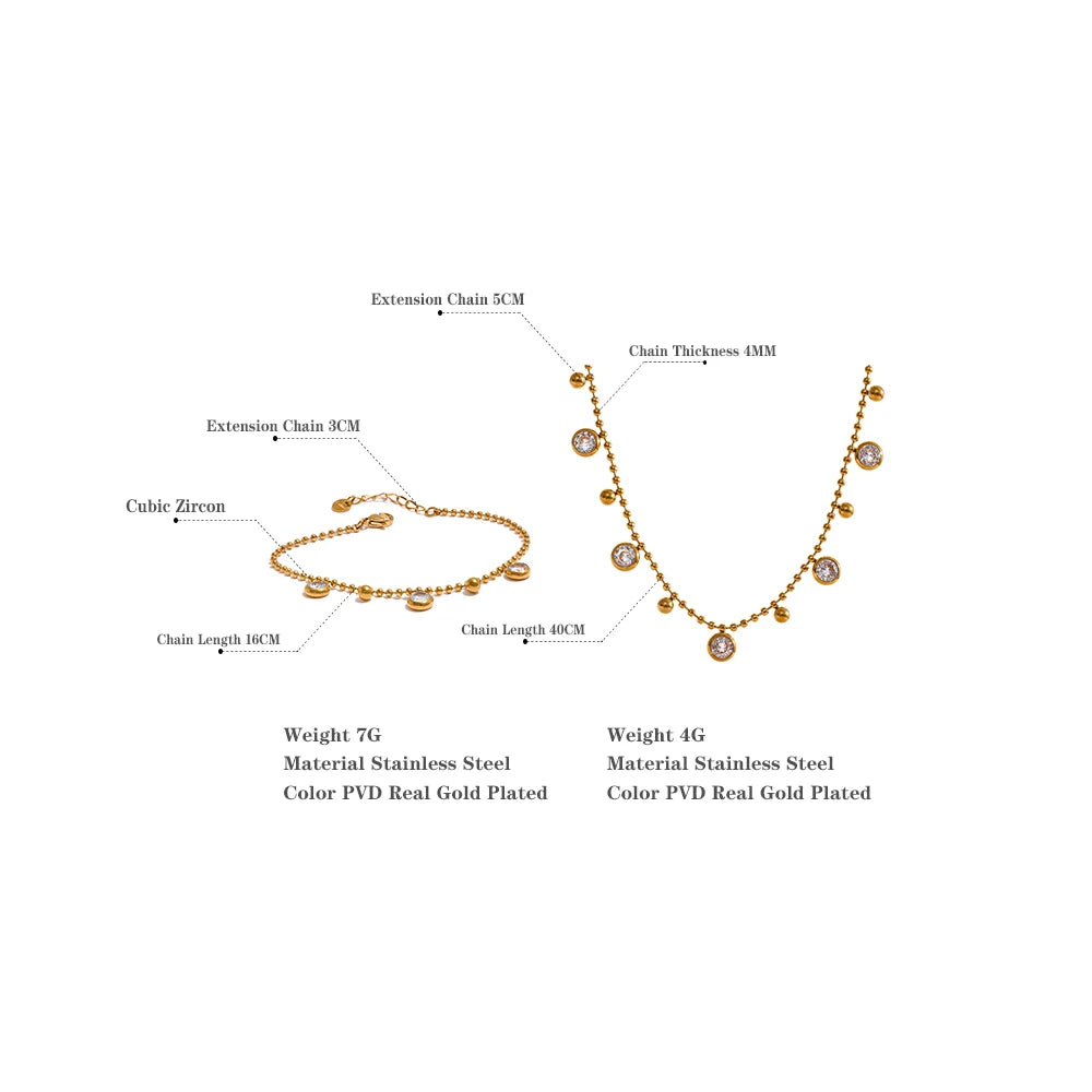 TETIO PVD Real Gold Plated