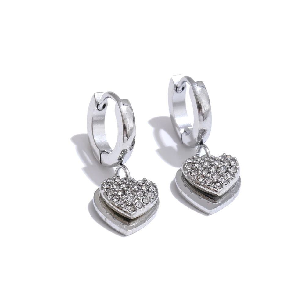 Drop Hoop Earrings