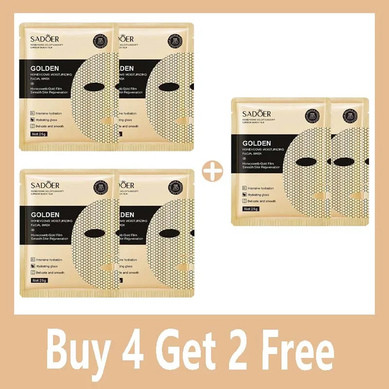 24K GOLD MOISTURIZING FACIAL MASK – 20PCS