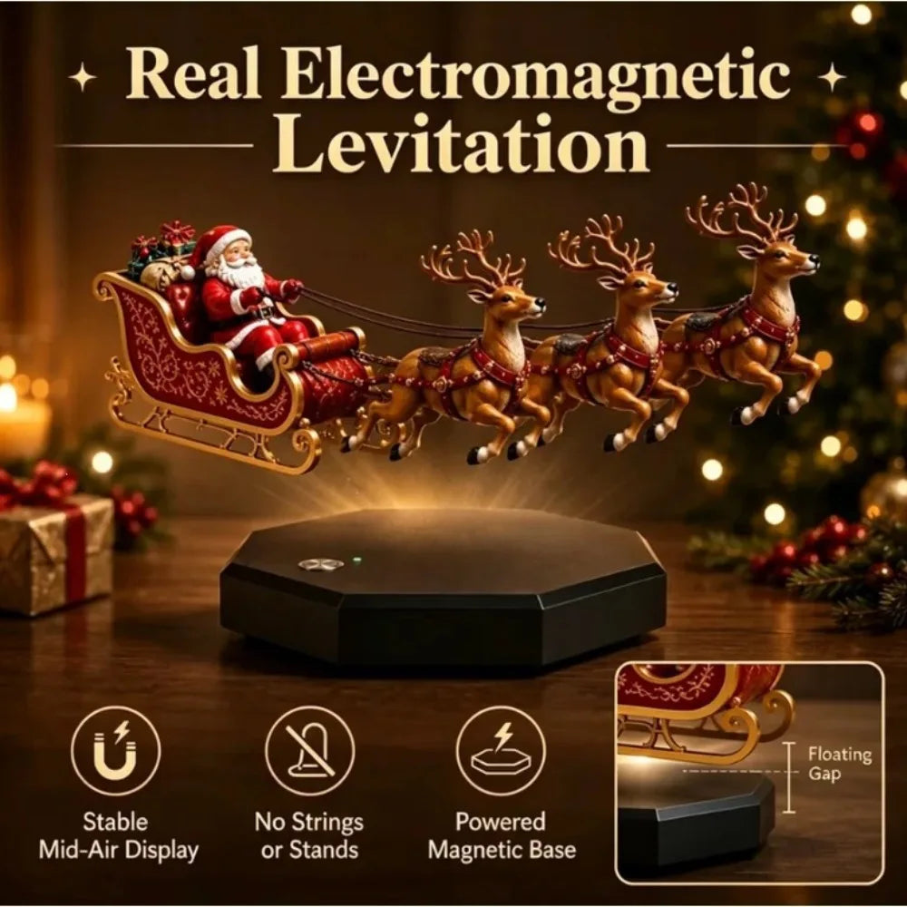 Floating Rotating Christmas Maglev Santa Sleigh