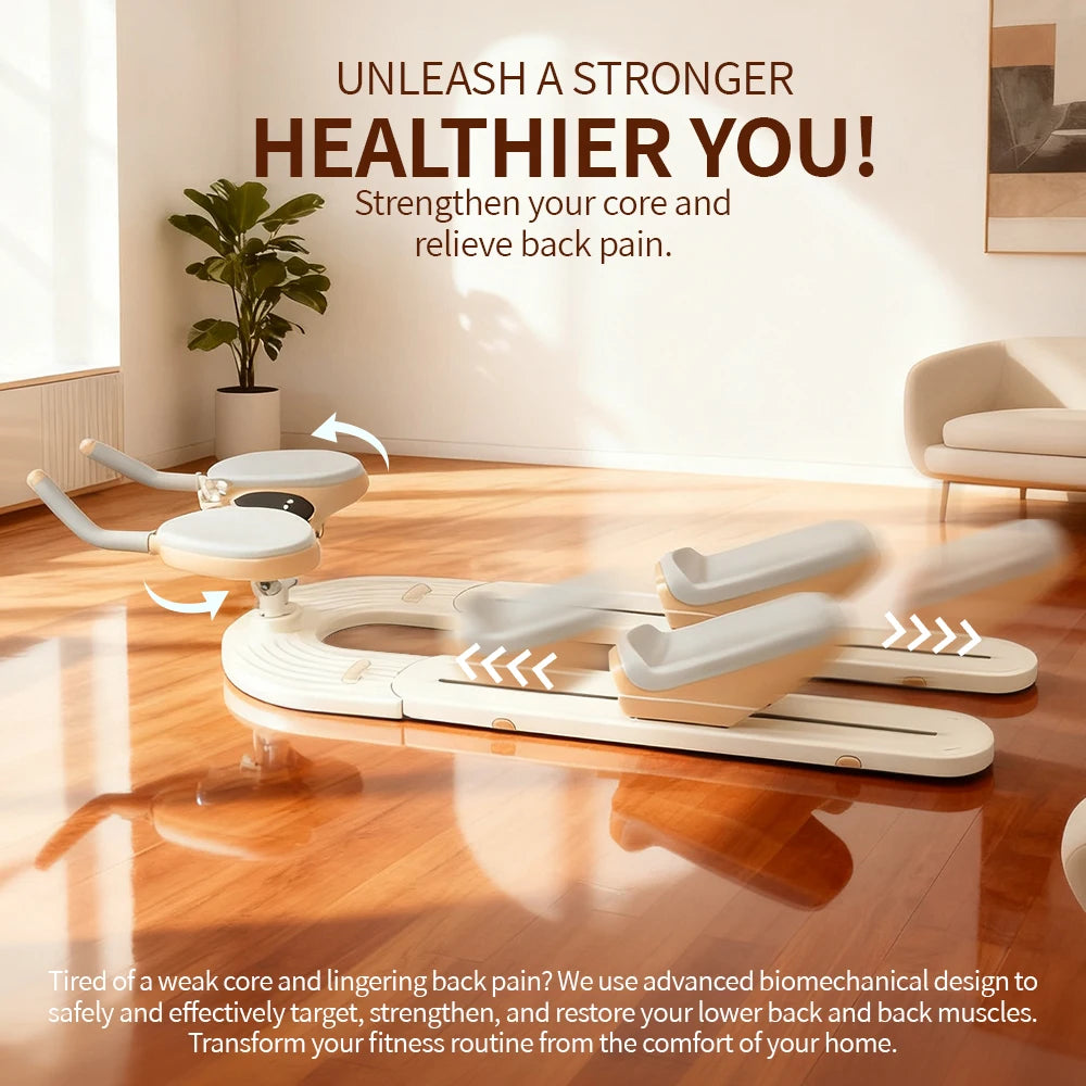 Abdominal Trainer – Full Core, Shoulder & Back Strengthening Home Fitness Machine with Joint Protection
