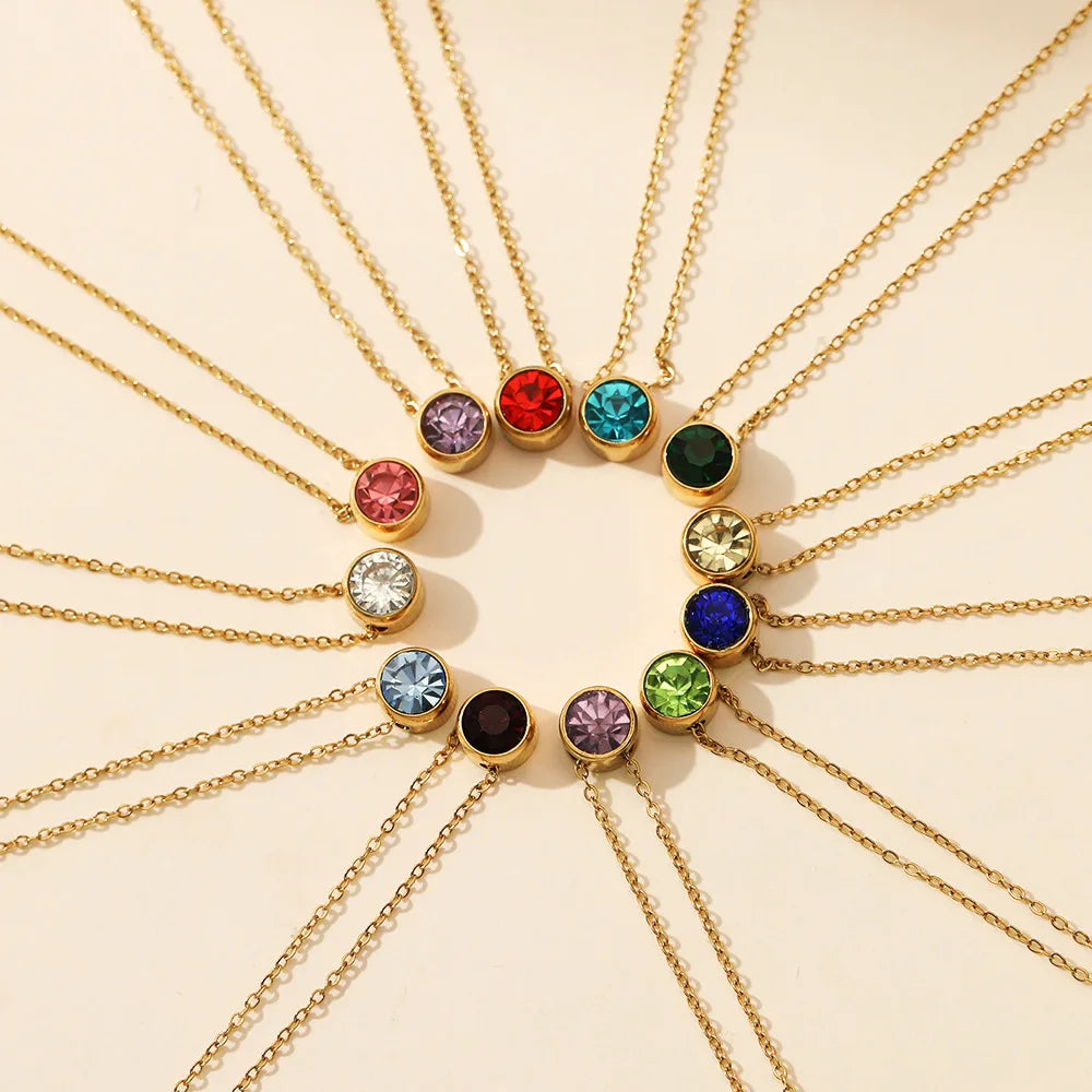 SUNIBI Birthstone Necklace