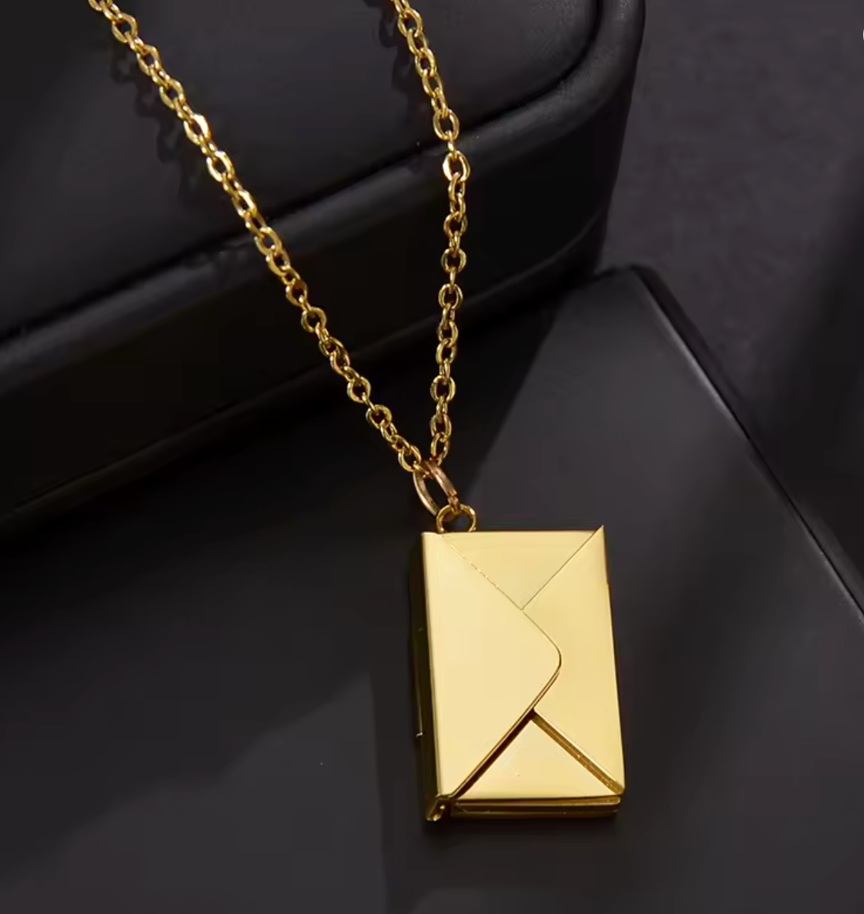 Custom Envelope Photo Necklace