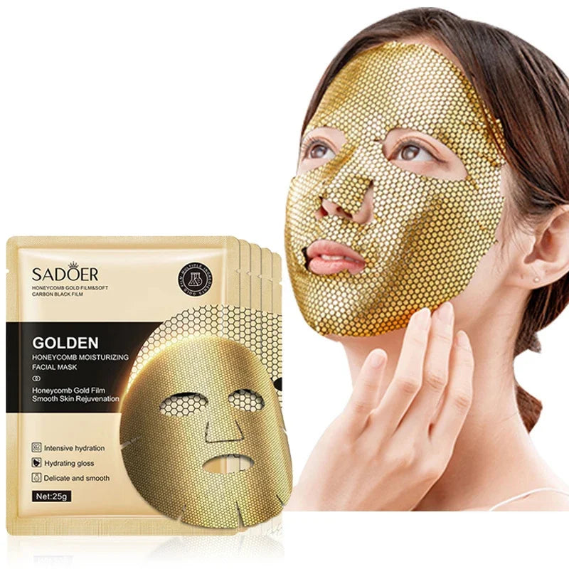 24K GOLD MOISTURIZING FACIAL MASK – 20PCS