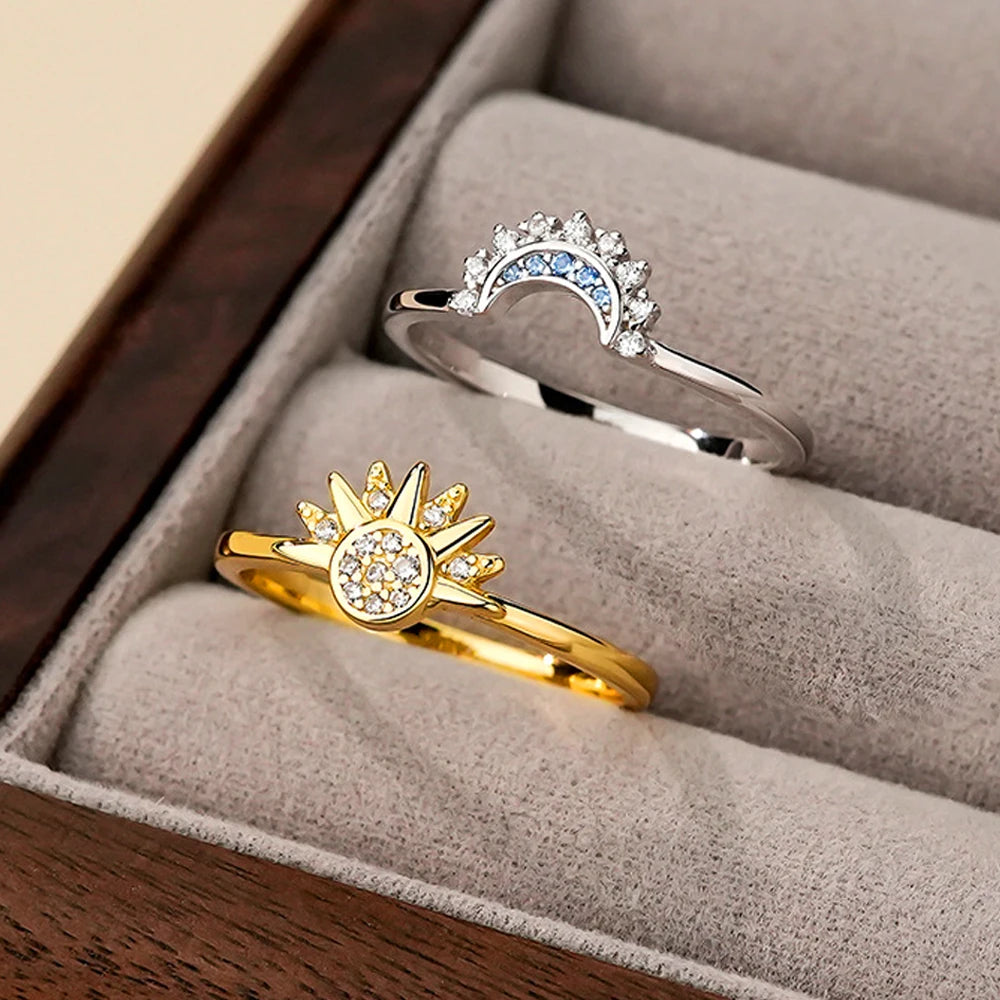 Celestial Étoile Couple Ring Set
