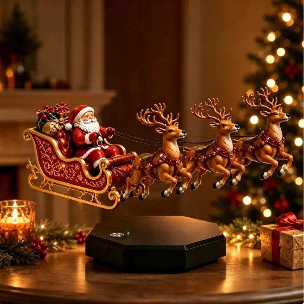 Floating Rotating Christmas Maglev Santa Sleigh