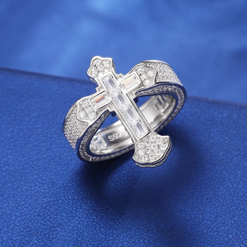 ICED CROSS MOISSANITE