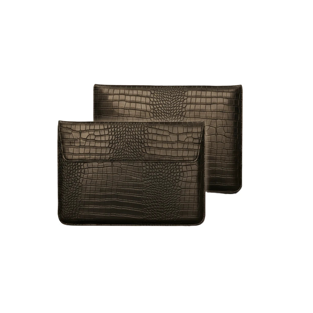 Imperium Croc Leather Laptop Sleeve